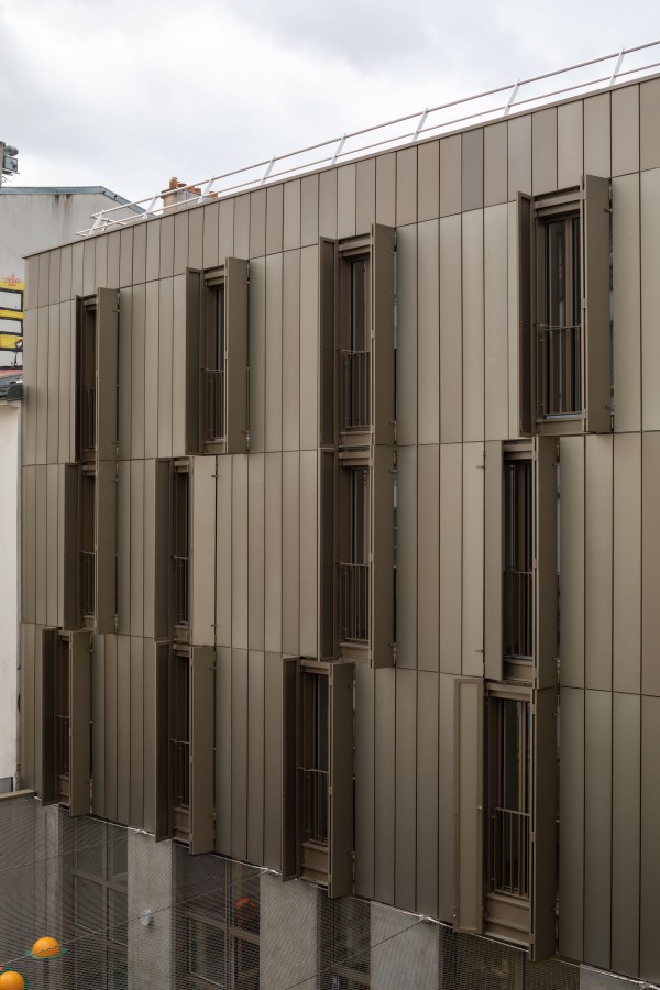 20 social housing homes, a nursery school, Paris 20