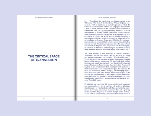 Traduire : Architecture