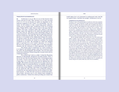 Traduire : Architecture