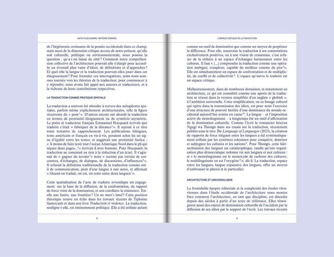 Traduire : Architecture