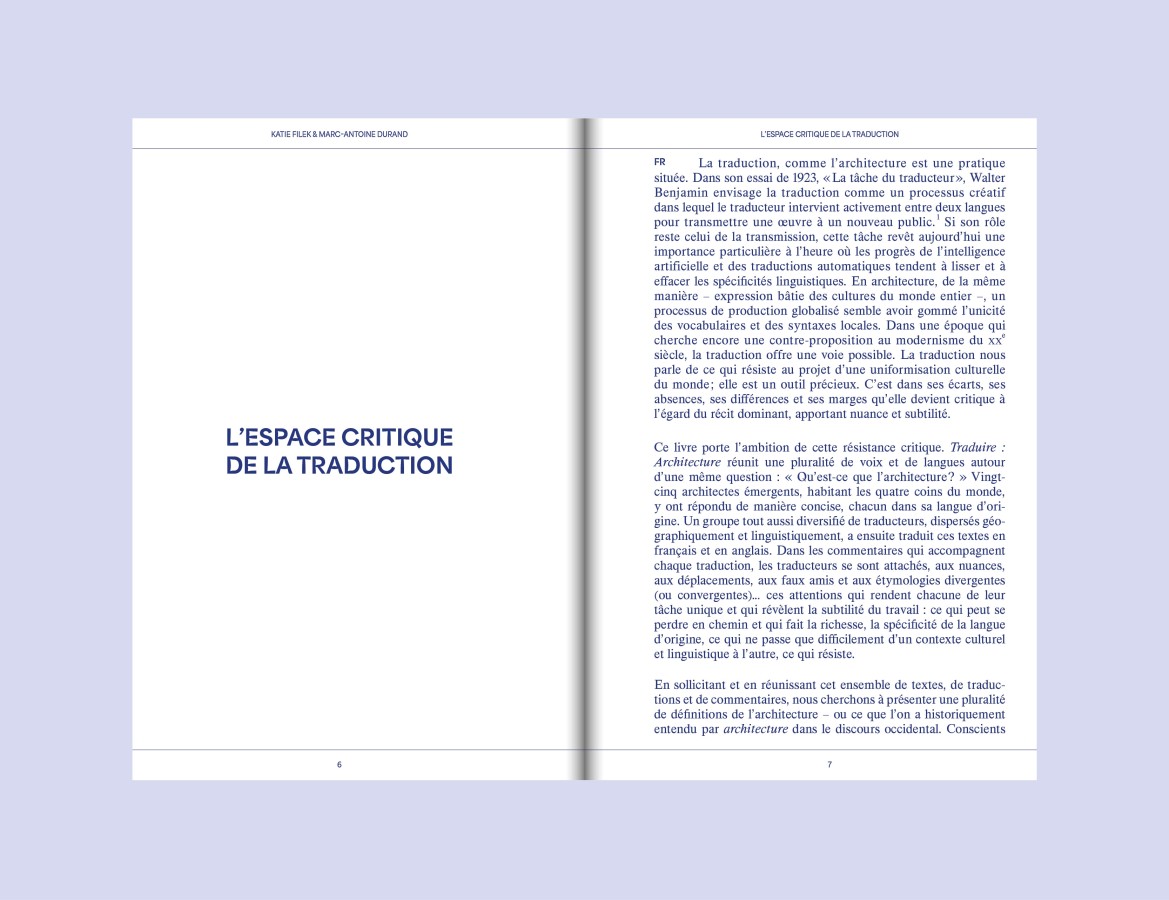 Traduire : Architecture