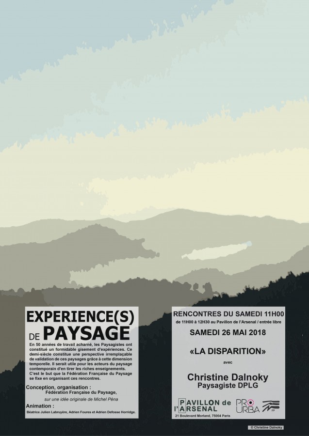 La disparition | Expérience(s) de paysage | Cycles en cours ...