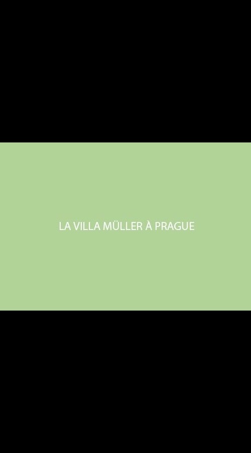 La Villa Müller à Prague
