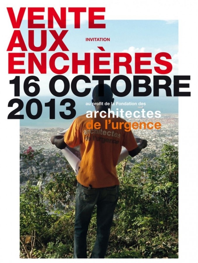 Exposition et vente au profit de la Fondation des Architectes de l'urgence