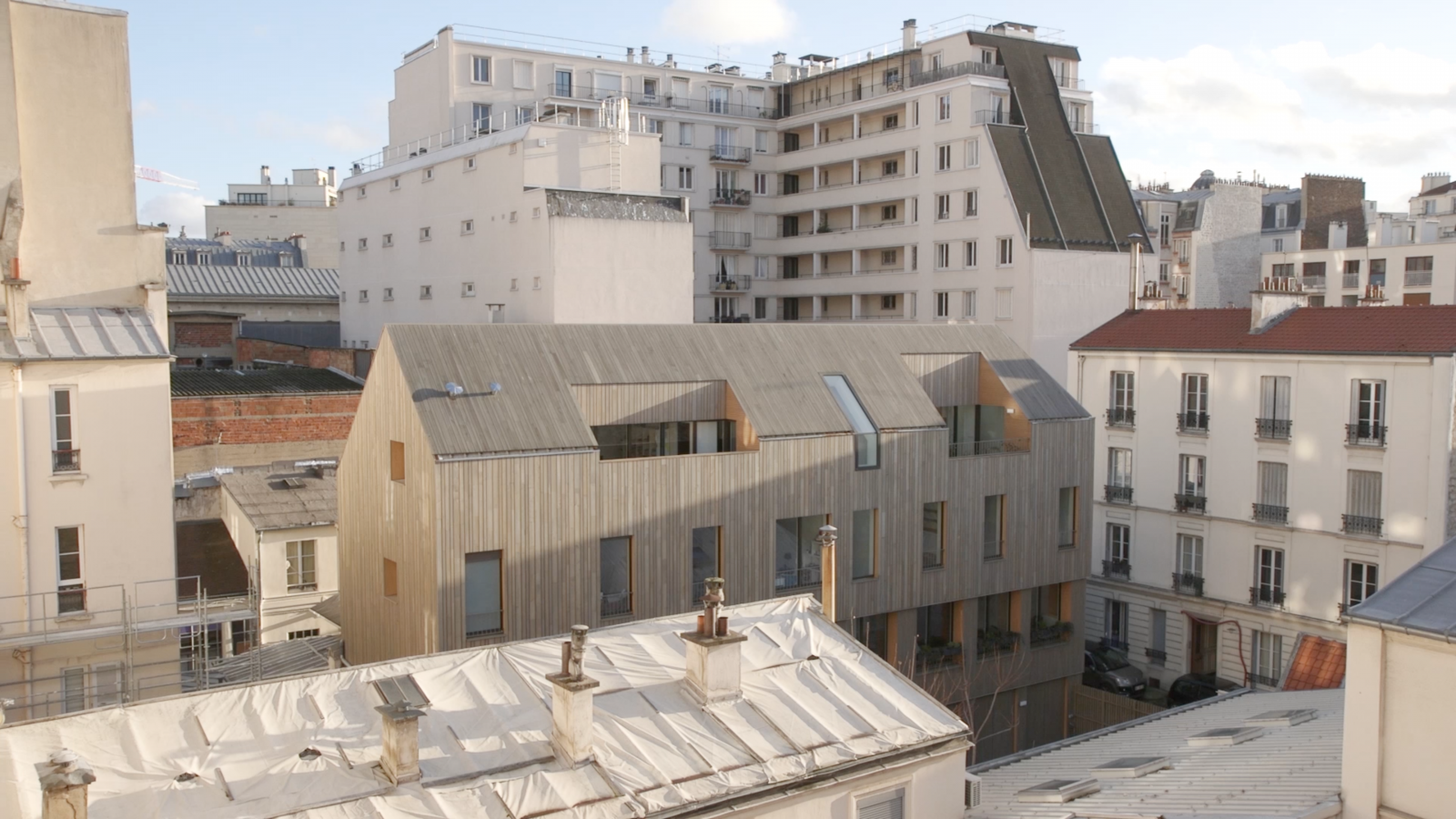 One building, two houses