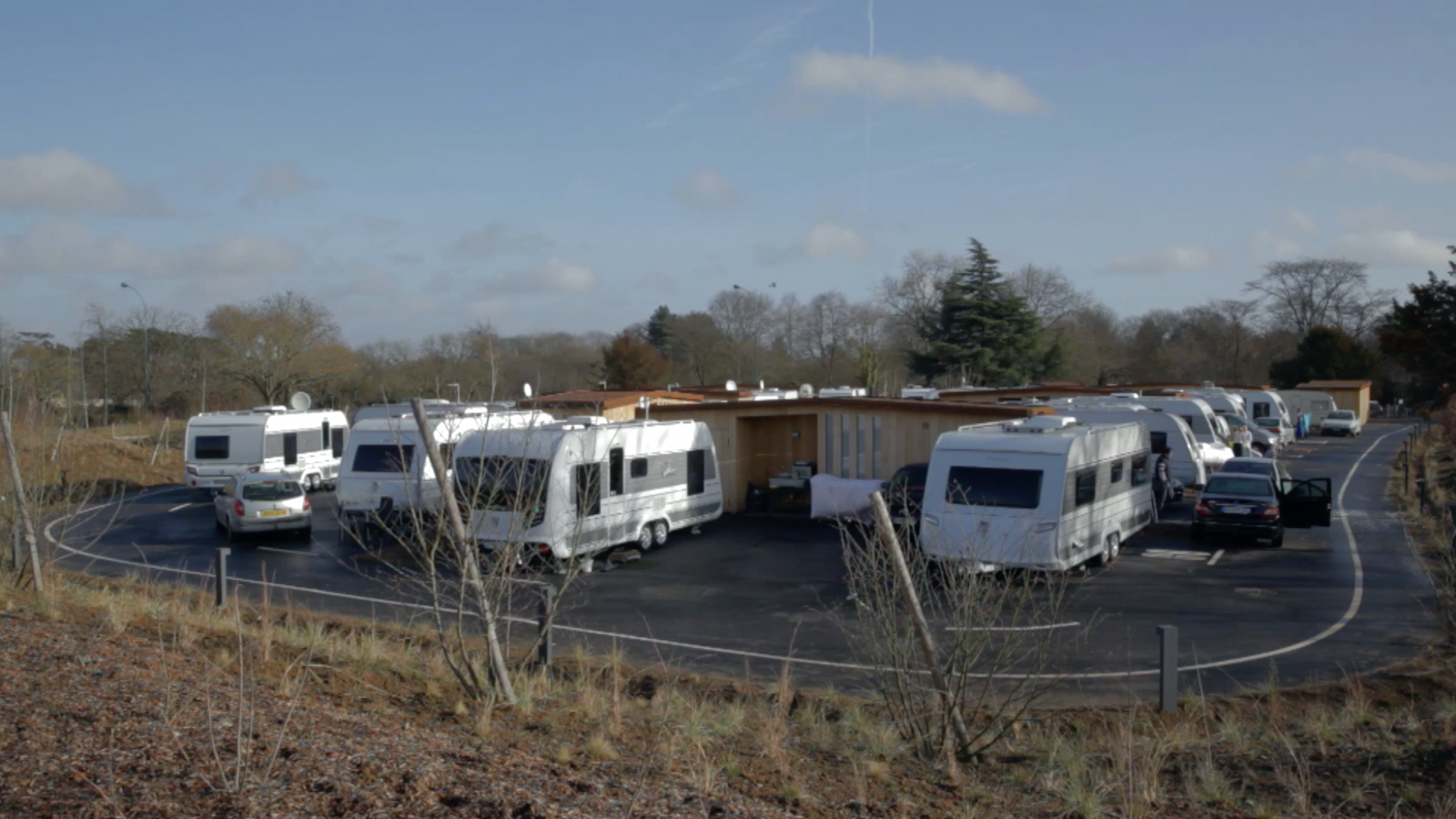 Reception area for host travellers