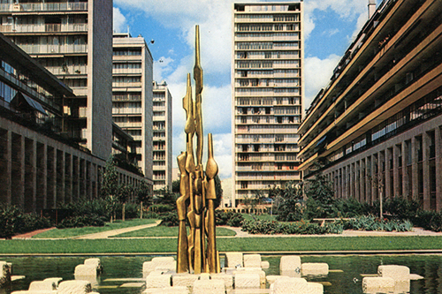 Résidence du Point-du-Jour, 1957-1963, Boulogne-Billancourt, Fernand Pouillon, architecte, Collection David Liaudet / D.R.