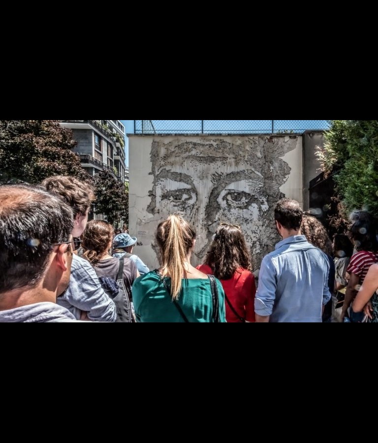 Jean Fabien Leclanche pour Enlarge your Paris.  Œuvre de Vihls. DR